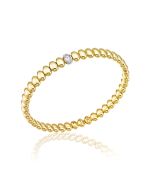 Diamond Bead Gold Bracelet