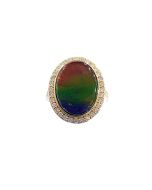DIAMOND AMMOLITE RING | TRUE LOVE