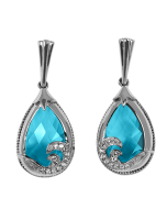 CARIBI WAVE TOPAZ EARRING | GLOW OF CARIBBEAN