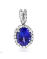 OVAL TANZANITE PENDANT | TANZANITE JEWELRY
