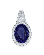 OVAL SHAPE TANZANITE PENDANT | TANZANITE JEWELRY