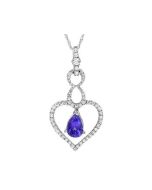 PEAR SHAPE TANZANITE PENDANT | TANZANITE JEWELRY