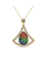 DIAMOND AMMOLITE PENDANT | TRUE LOVE
