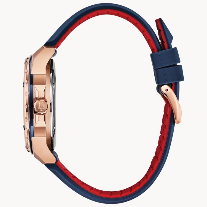 Bulova Marine Star& Blue Dial Rose Gold Stainless Steel Watch | Bulova Bulova Marine Star& Blue Dial Rose Gold Stainless Steel Watch | Bulova