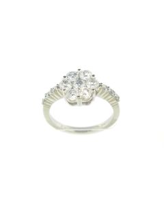 FLOWER FASHION DIAMOND RING | DIAMOND JEWELRY