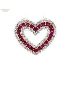 Ruby Heart Pendant