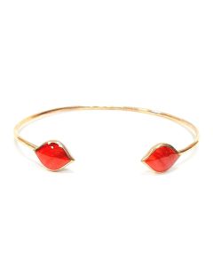 14K Yellow Gold Red Spiny Bracelet designed by Kabana for St Maarten-Majesty Jewelers 