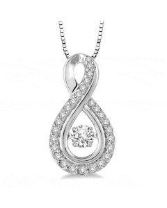 Infinity Dancing Diamond Necklace