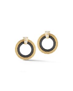 BLACK & YELLOW CABLE EARRING | ALOR JEWELRY