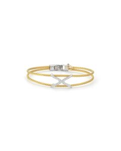 Yellow Cable Classic Stackable Dia Bracelet