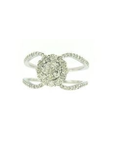 14 KT WHITE DIAMOND RING | DIAMOND JEWELRY