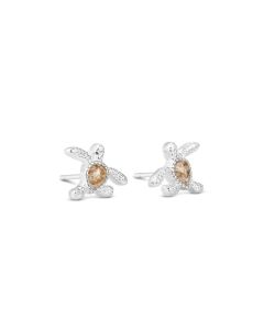 DELICATE DUNE TURTLE STUD EARRINGS