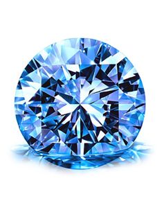 LOOSE BLUE DIAMOND ROUND CUT | TRUE LOVE