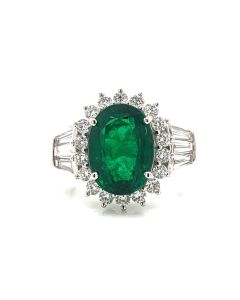 LADIES EMERALD DIAMOND RING  | STEVEN ROYCE