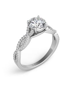 ROUND DIAMOND SEMI-MOUNT RING | DIAMOND JEWELRY