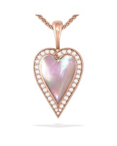 ROSE GOLD HEART NECKLACE | KABANA