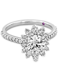 18kt White gold Behati Oval Engagement Ring