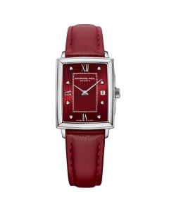 RUBY DIAL LEATHER WATCH