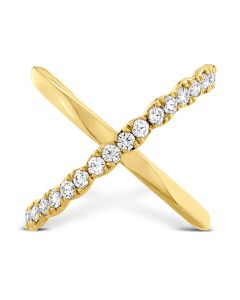 LORELEI CRISS CROSS RING | HEARTS ON FIRE