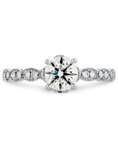 18kt White gold Lorelei Floral Engagement Diamond Ring
