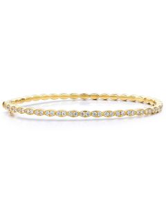 LORELEI FLORAL DIAMOND BANGLE
