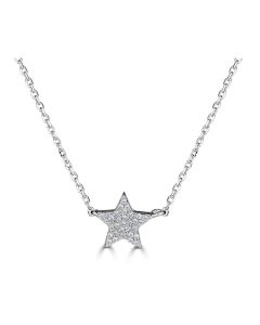 STAR FULL DIAMOND NECKLACE | DIAMOND JEWELRY