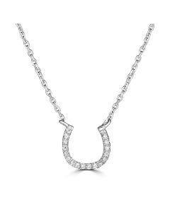 HORSESHOE DIAMOND NECKLACE | DIAMOND JEWELRY
