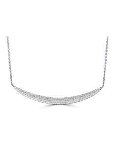 METRICA CURVED DIAMOND NECKLACE | DIAMOND JEWELRY