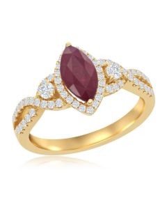MARQUISE RUBY RING | RUBY JEWELRY