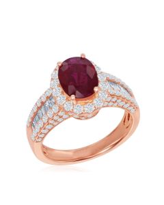 ROSE GOLD RUBY RING | RUBY JEWELRY