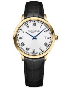 Toccata Classic PVD Gold White Dial | RAYMOND WEIL