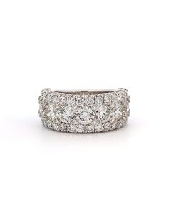14kt White Gold Multi-Diamond  Ring