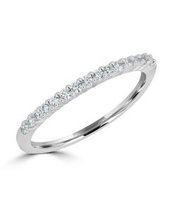 WHITE DIAMOND WEDDING BAND | DIAMOND JEWELRY