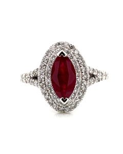 RUBY MARQUISE RING | RUBY JEWELRY