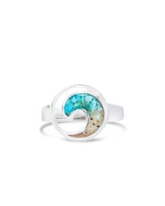 Wave Ring - Turquoise Gradient