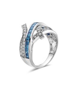 BLUE WHITE DIAMONDS RING | TRUE LOVE