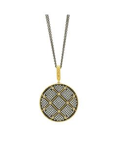 TWO TONE DOUBLE SIDED NECKLACE | FREIDA ROTHMAN